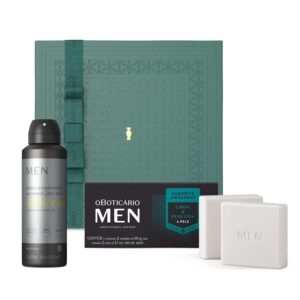 Combo Presente Dia dos Pais MEN: Sabonete em Barra 2x90g + Desodorante Antitranspirante125ml + Caixa Presenteável